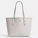 Coach small city tote bag - Görsel 4