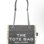 Marc jacobs denim tote bag - Görsel 3