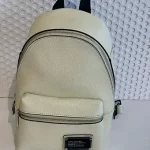 Marc jacobs deri kırık beyaz medium sırt çantası