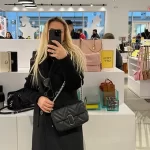 Marc jacobs quilted kapitone black bag large