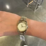 TORYBURCH GOLD SİLVER WATCH