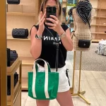 Toryburch canvas tote bag - Görsel 7